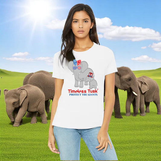 USA Flag Elephant Tee – July 4th Protect The Giants Shirt